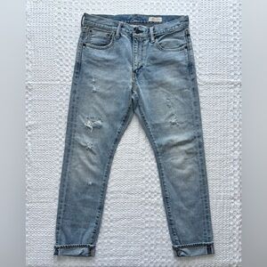 Levis 505C Japanese Selvedge Fabric Distressed Denim Jeans Mens Size 30x30